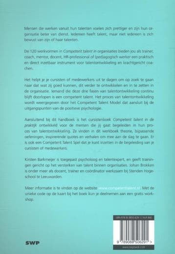 Competent talent in organisaties 9789088506291, Verzenden, Gelezen, Kirsten Barkmeijer