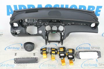 Airbag set Dashboard HUD speaker geel stiksel Mercedes GLC, Gebruikt, Mercedes-Benz