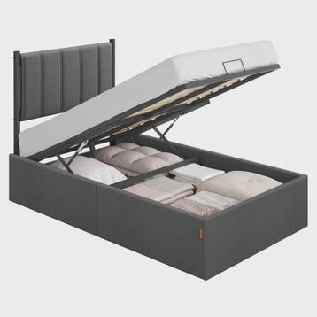 VASAGLE Bedframe met Opbergruimte en Hoofdbord - 90x200 cm -, Verzenden, Nieuw