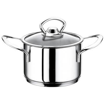 GGM Gastro | Steelpan - Rvs - 1,2 liter - Ø14cm - hoogte: |, Verzenden, Nieuw in verpakking, Overige typen