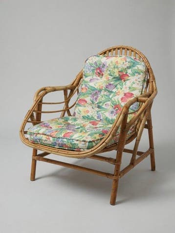 Fauteuil - 1960s vintage bamboe fauteuil - Bamboe, Rattan,, Antiek en Kunst, Curiosa en Brocante