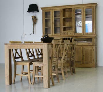 Teakhouten tafels van 3 meter lang op voorraad; Indoteak, Teakhout, Vijf personen of meer, Modern, Rechthoekig