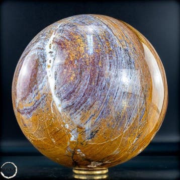 Natuurlijke Ocean Jasper Bol – Zeldzaam orbiculair patroon