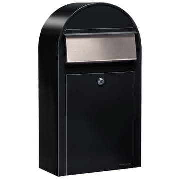 Bobi Grande S (slim) wandbrievenbus staal - zwart, Verzenden, Nieuw