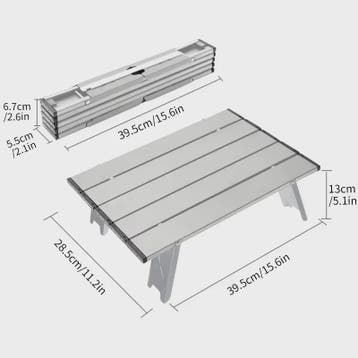 WESTTUNE Ultralichte Mini Campingtafel - Opvouwbaar Aluminiu, Caravans en Kamperen, Verzenden, Nieuw