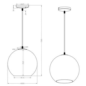 LED Hanglamp - Hangverlichting - Trion Mono XL - E27 Fitting, Huis en Inrichting, Lampen | Hanglampen, Ophalen of Verzenden, Nieuw