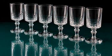 Baccarat - Drinkglas - Richelieu - geslepen kristal - 6 oude