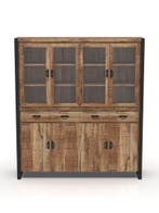 Buffetkast Mangohout Britt 190 cm, Verzenden, Nieuw, Overige houtsoorten, Industriële meubels