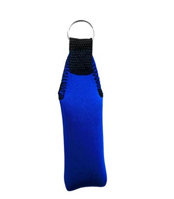 Neopreen drijvende sleutelhanger - 14cm - BLAUW, Ophalen of Verzenden, Nieuw
