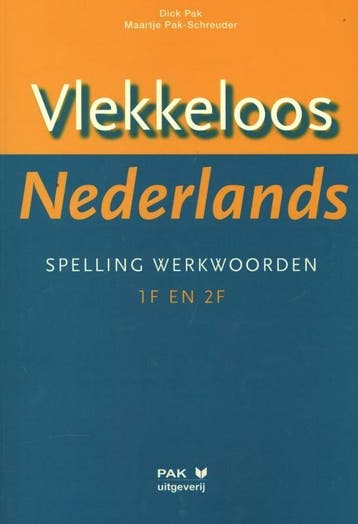 Vlekkeloos Nederlands / Spelling werkwoorden taalniveau 1F, Verzenden, Zo goed als nieuw, Dick Pak