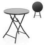 LIVSK Opvouwbare Bistrotafel - Stevig Metalen Frame - Gehard, Huis en Inrichting, Tafels | Sidetables, Verzenden, Nieuw