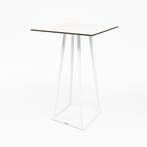 Stapelbare Statafel | Aluminium | Wit | 70×70×110 cm, Verzenden, Nieuw in verpakking