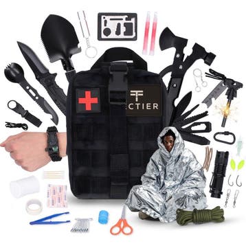Noodpakket 142-delig Survival Kit EHBO Rugzak Outdoor, Verzenden, Nieuw