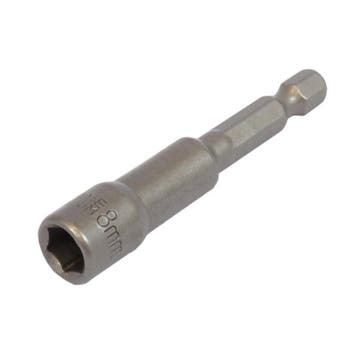 Dop bit adapter 1/4 sleutelwijdte 8 mm. lengte  65 mm. -, Ophalen of Verzenden, Nieuw
