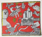 Corneille (1922-2010) - Lithographie au Carborundum : Le, Antiek en Kunst