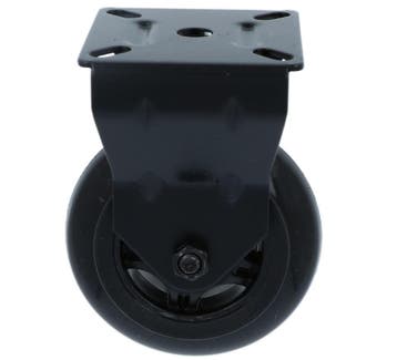 Bok Skatewiel zwart met bevestigingsplaat 75 mm, Verzenden, Nieuw