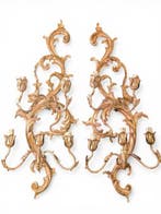 Wall appliques - each with five lights - Kaars wandlamp (2)