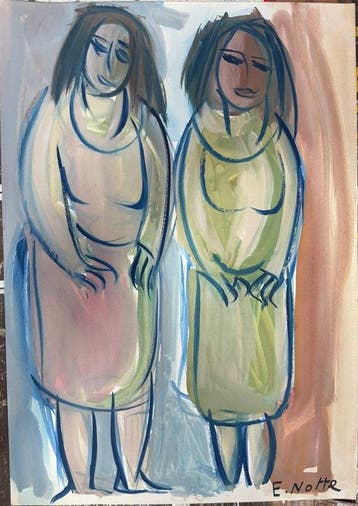 Emilio Notte (1891-1982) - Due figure