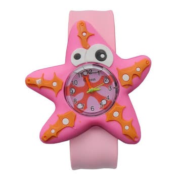 Fako - Kinderhorloge - Slap On Mini - Zeester - Roze, Verzenden, Nieuw