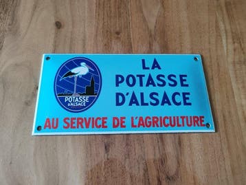 De potas uit Elzas - Emaille bord - Staal, Emaille