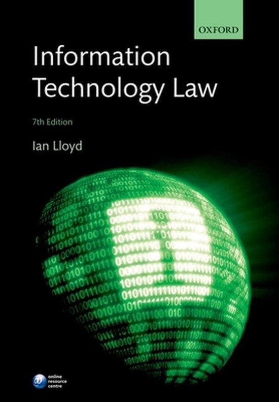 Information Technology Law 9780198702320 Ian Lloyd, Boeken, Taal | Engels, Gelezen, Verzenden