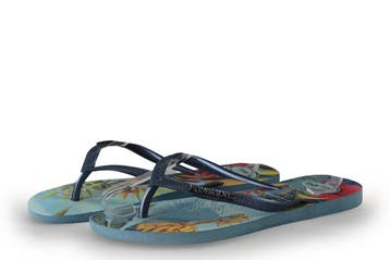 Havaianas Slippers in maat 38 Blauw, Slippers, Zo goed als nieuw, Havaianas, Verzenden