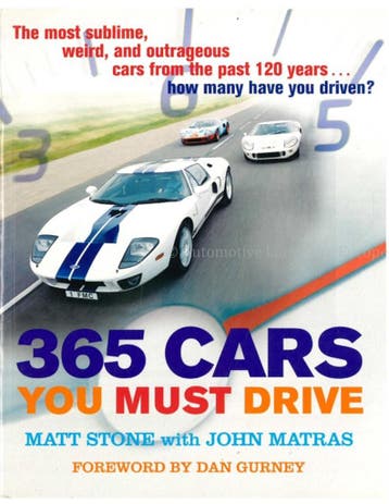 365 CARS YOU MUST DRIVE, Nieuw, Author