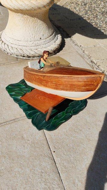 Beeldje - Tomb raider Lara Croft Scène Atlas bateau Venise -, Nieuw