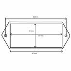 Benson Rechthoekige reflector - 100 x 40 mm - rood - 2 st..., Auto diversen, Aanhangwagen-onderdelen, Ophalen of Verzenden, Nieuw