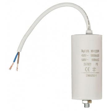 Condensator - Aanloop - 30.0 F (Max. 450V, Met kabel), Verzenden, Nieuw
