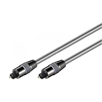 Optische kabel 1 meter Toslink - Silver Series, Computers en Software, Pc- en Netwerkkabels, Ophalen of Verzenden, Nieuw