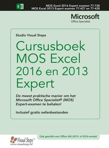 Cursusboek MOS Excel 2016 en 2013 Expert - Studio Visual, Verzenden, Zo goed als nieuw, Studio Visual Steps