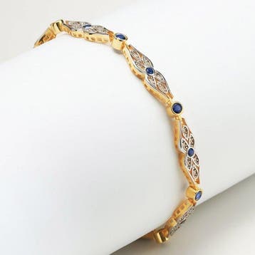 Zonder minimumprijs - Armband 18k goudverguld, Zilver, Nieuw