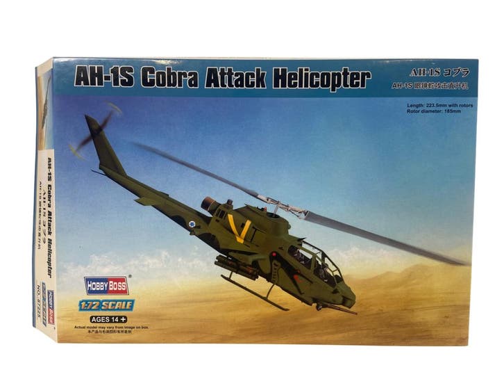 AH-1S Cobra Attack Helicopter, Hobby en Vrije tijd, Modelbouw | Vliegtuigen en Helikopters, Verzenden