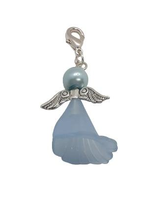 Geluks Engeltje met clip licht blauw (Bedels), Hobby en Vrije tijd, Ophalen of Verzenden, Nieuw, Bedel