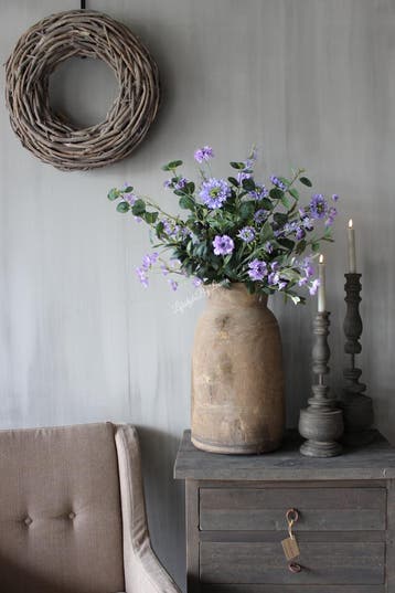 Zijden boeket Green / Purple, Ophalen of Verzenden, Nieuw
