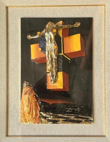 Salvador Dali (1904-1989) - sculptuur, Corpus Hypercubus -