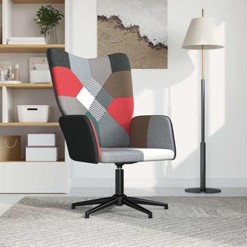 vidaXL Relaxstoel patchwork stof, Verzenden, Nieuw