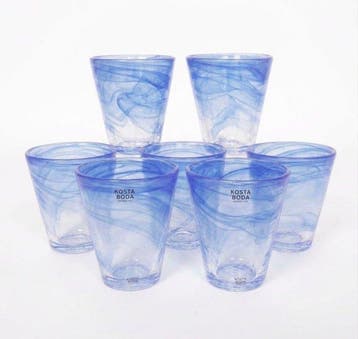 Kosta Boda - Ulrica Hydman-Vallien - Drinkglas (6) - De, Antiek en Kunst
