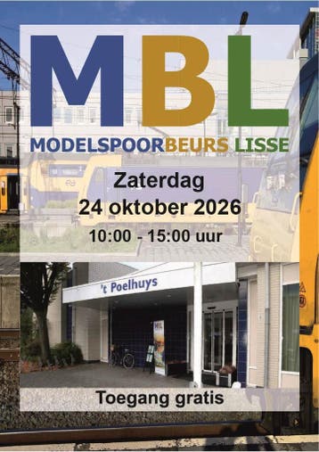 Modelspoorbeurs Lisse  Zaterdag 24 oktober 2026, Gelijkstroom of Wisselstroom, Analoog, Märklin, Nieuw