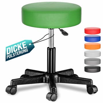 Rolkruk kunstleer Groen 360° draaibaar (Kantoor inrichting), Verzenden, Nieuw in verpakking