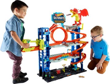 Garage Speelset 4 Niveaus | Tweedekansje | OP=OP, Ophalen of Verzenden, Zo goed als nieuw