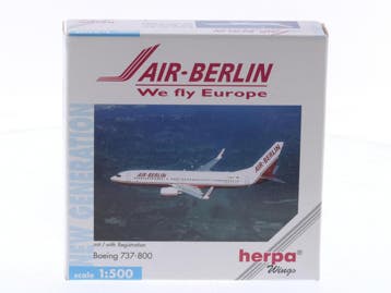 Schaal 1:500 Herpa 513067 Boeing 737-800 with winglets Ai..., Ophalen of Verzenden, Zo goed als nieuw
