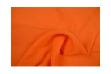 15 meter chiffon stof - Oranje, 120 cm of meer, Oranje, Ophalen of Verzenden, Polyester