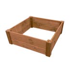 Moestuinbed Bruin met Hoekpalen en Worteldoek Geïmpregneerd, Verzenden