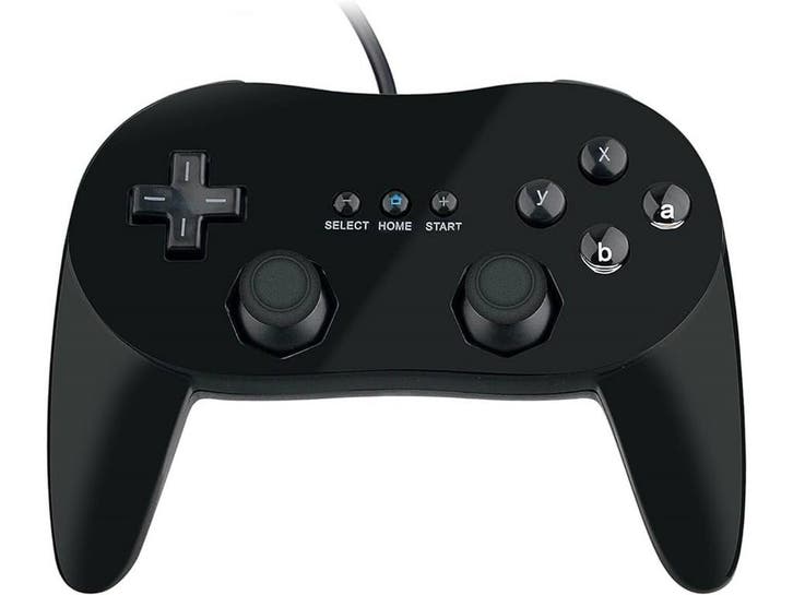 Aftermarket Classic Pro Controller voor Wii - Zwart -, Spelcomputers en Games, Spelcomputers | Nintendo Wii, Zo goed als nieuw