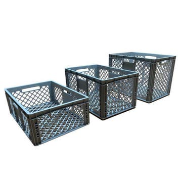 Eurokrat geperforeerd 60x40 stapbelbak kratten kunststof bak, 40 tot 60 cm, 50 tot 75 cm, Nieuw, Ophalen of Verzenden