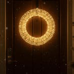 Kerst hanglamp krans zilver 45cm incl. LED IP44 - Nawa, Huis en Inrichting, Verzenden, Nieuw