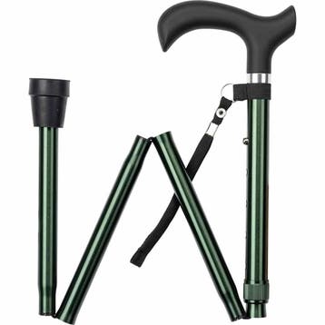 Wandelstok opvouwbaar - Groen (Wandelstokken, Mobiliteit), Ophalen of Verzenden, Nieuw