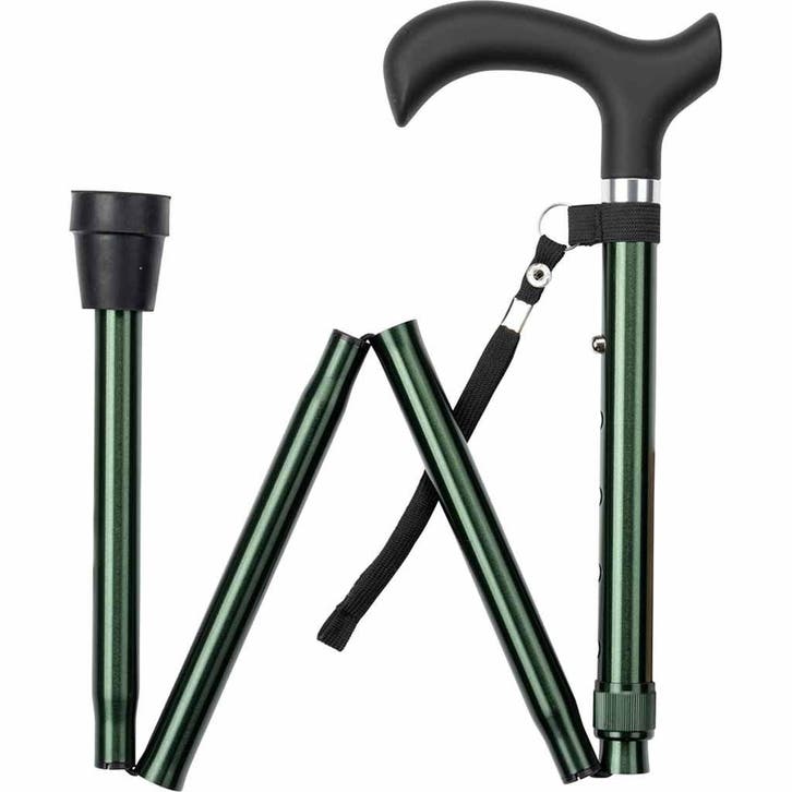 Wandelstok opvouwbaar - Groen (Wandelstokken, Mobiliteit), Diversen, Braces, Nieuw, Ophalen of Verzenden